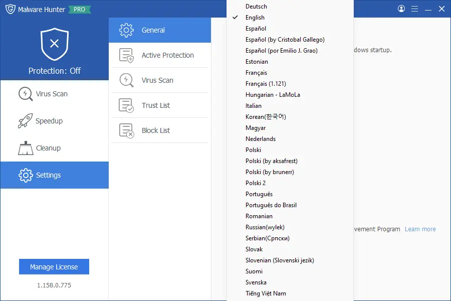 Программный интерфейс Glarysoft Malware Hunter PRO 1.165.0.782 Portable by FC Portables [Multi Ru]