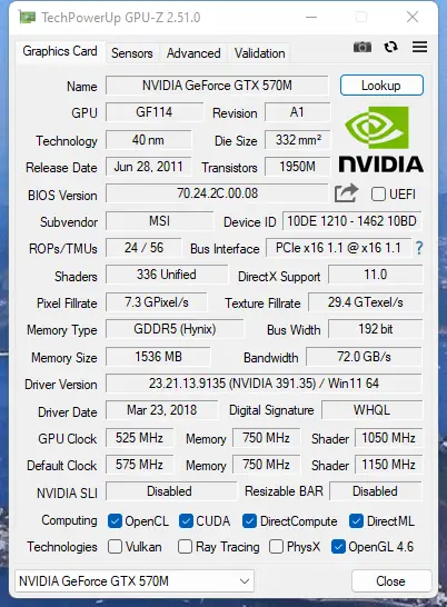 Программный интерфейс GPU-Z 2.51.0 Portable by PortableApps [En]