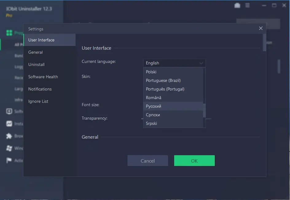 Программный интерфейс IObit Uninstaller Pro 12.3.0.8 Portable by FC Portables [Multi Ru]