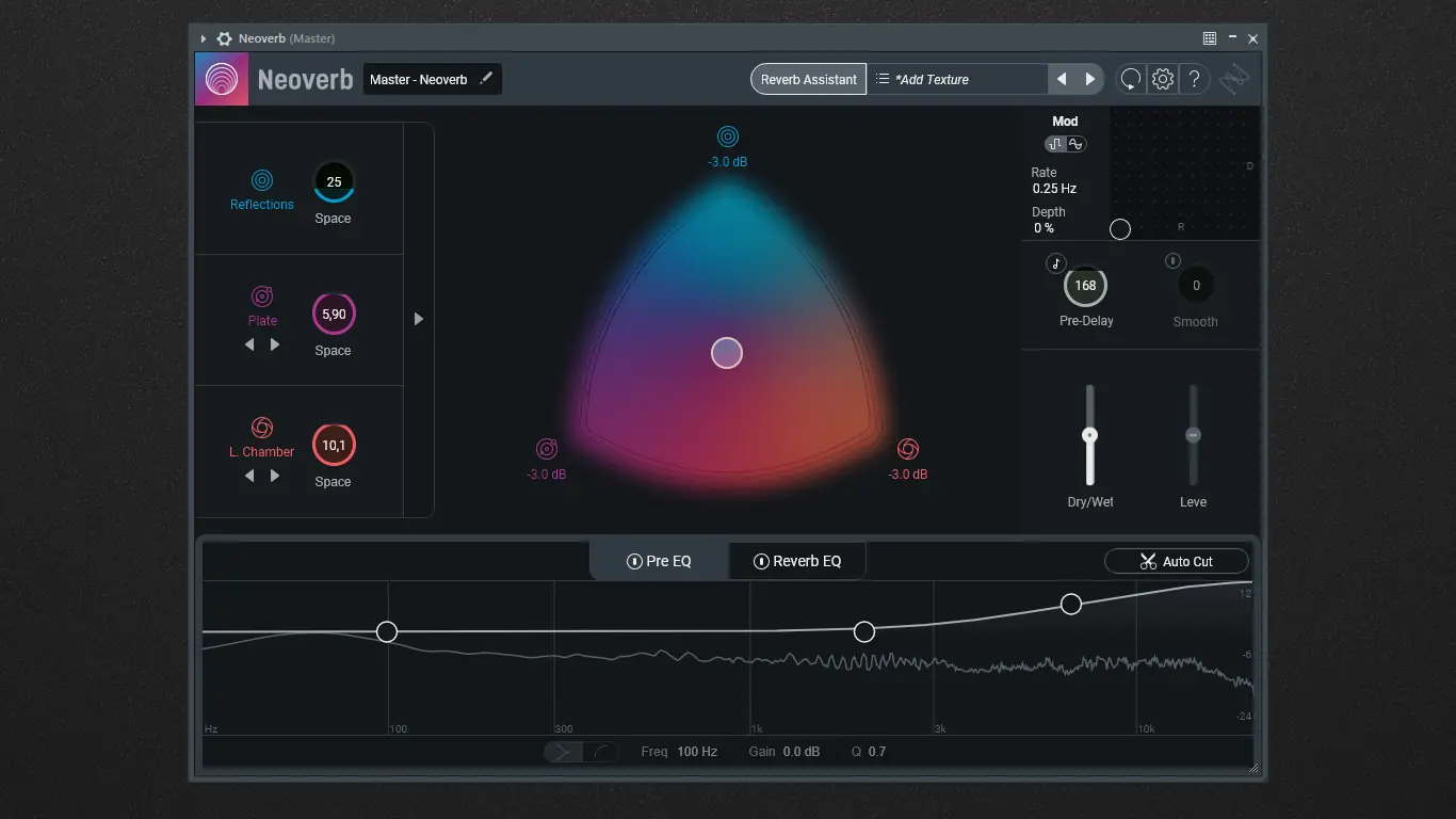 Программный интерфейс iZotope - Neoverb 1.2.0 VST, VST3, AAX (x64) RePack by R2R [En]