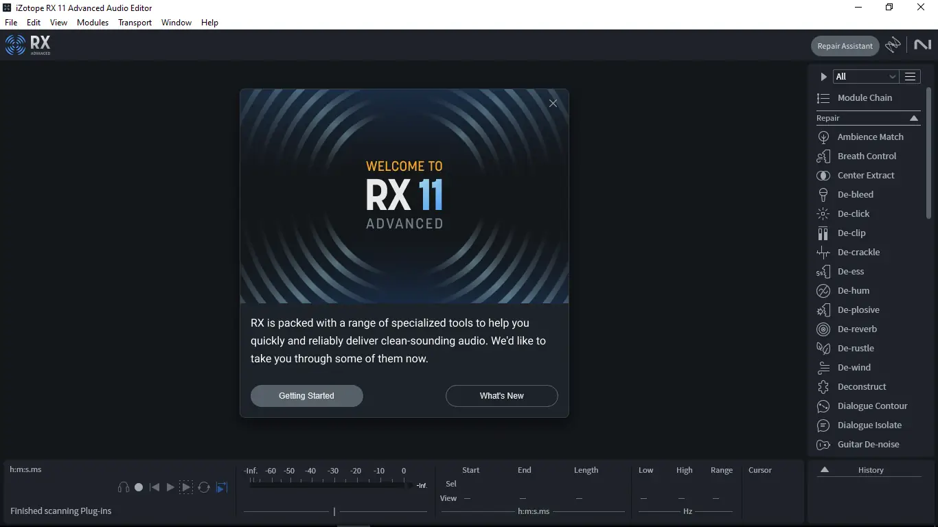Программный интерфейс iZotope - RX 11 Audio Editor Advanced 11.0.1 STANDALONE, VST 3, AAX (x64) RePack by R2R [En]