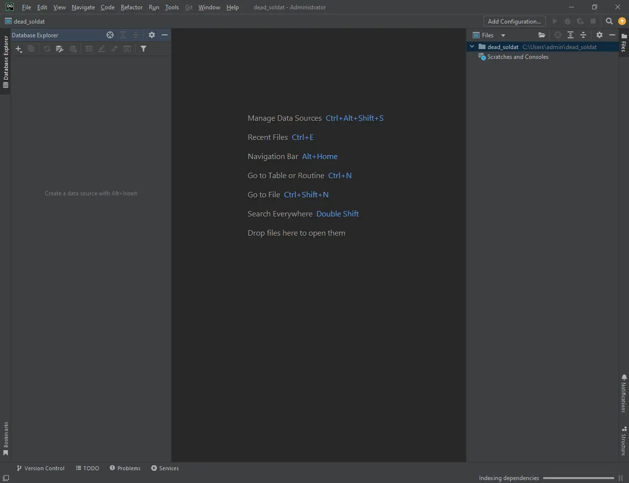 Программный интерфейс JetBrains DataGrip 2022.2.1 [En]