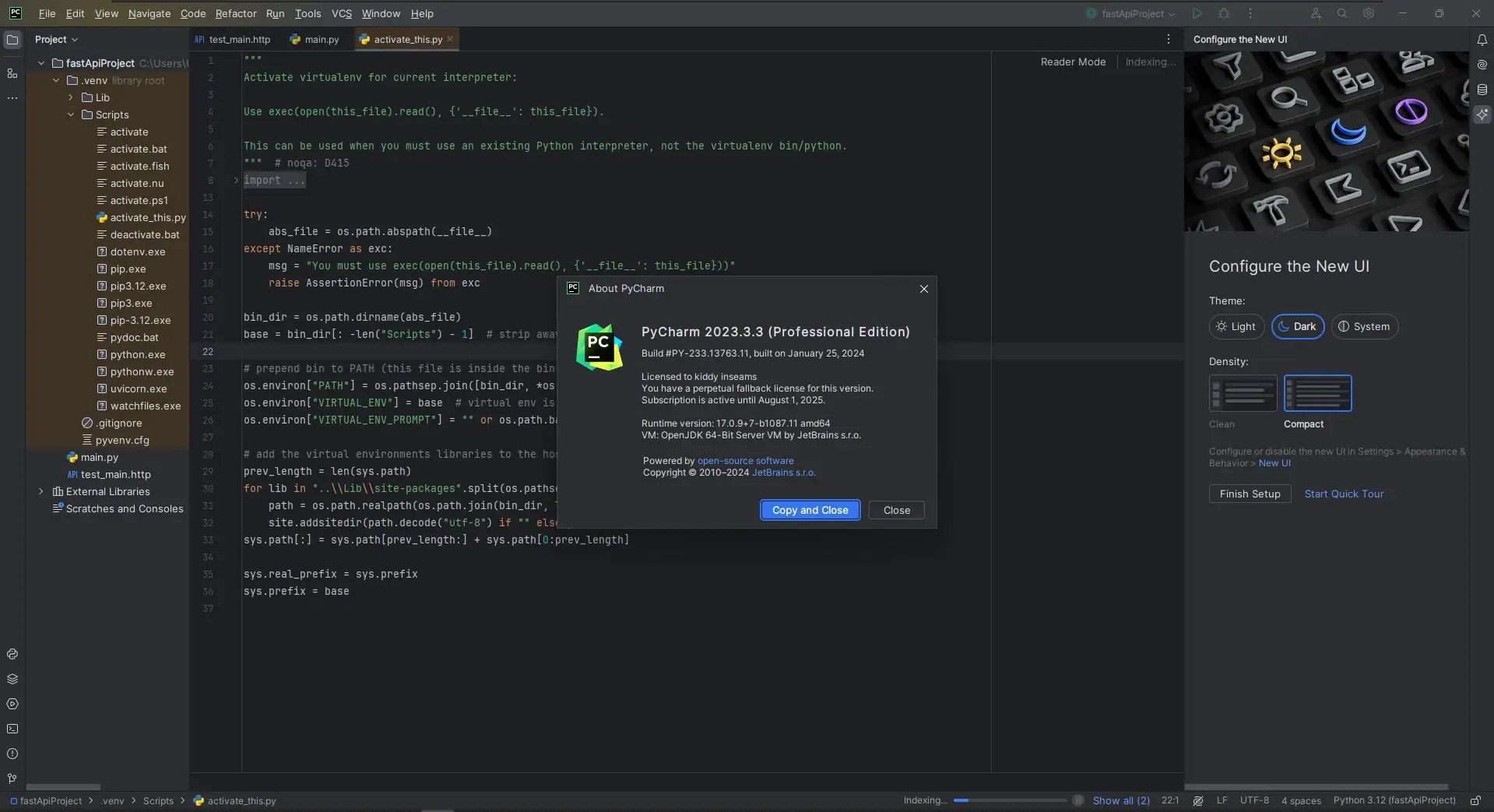 Программный интерфейс JetBrains PyCharm Professional 2023.3.3 Repack by Sitego [En]