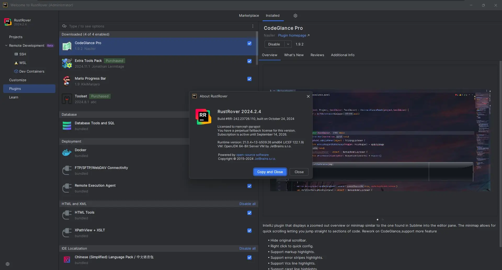 Программный интерфейс JetBrains RustRover 2024.2.4 (x64-arm64) Repack by Sitego [En]