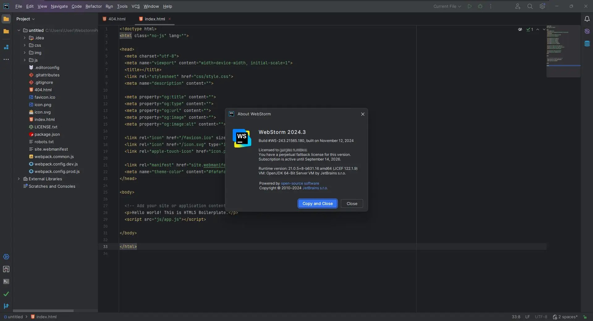 Программный интерфейс Jetbrains WebStorm 2024.3 (x64-arm64) Repack by Sitego [En]