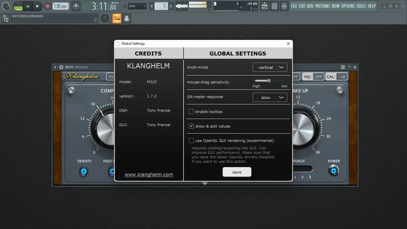Программный интерфейс Klanghelm - MJUC 1.7.2 VST, VST 3, AAX (x64) Retail [En]
