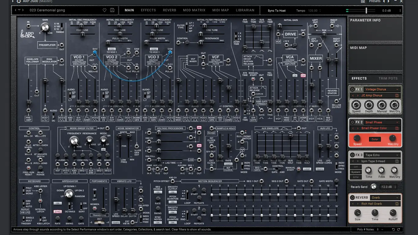 Программный интерфейс KORG - ARP 2600 1.1.5 Standalone, VSTi 3, AAX (x64) RePack by TCD [En]