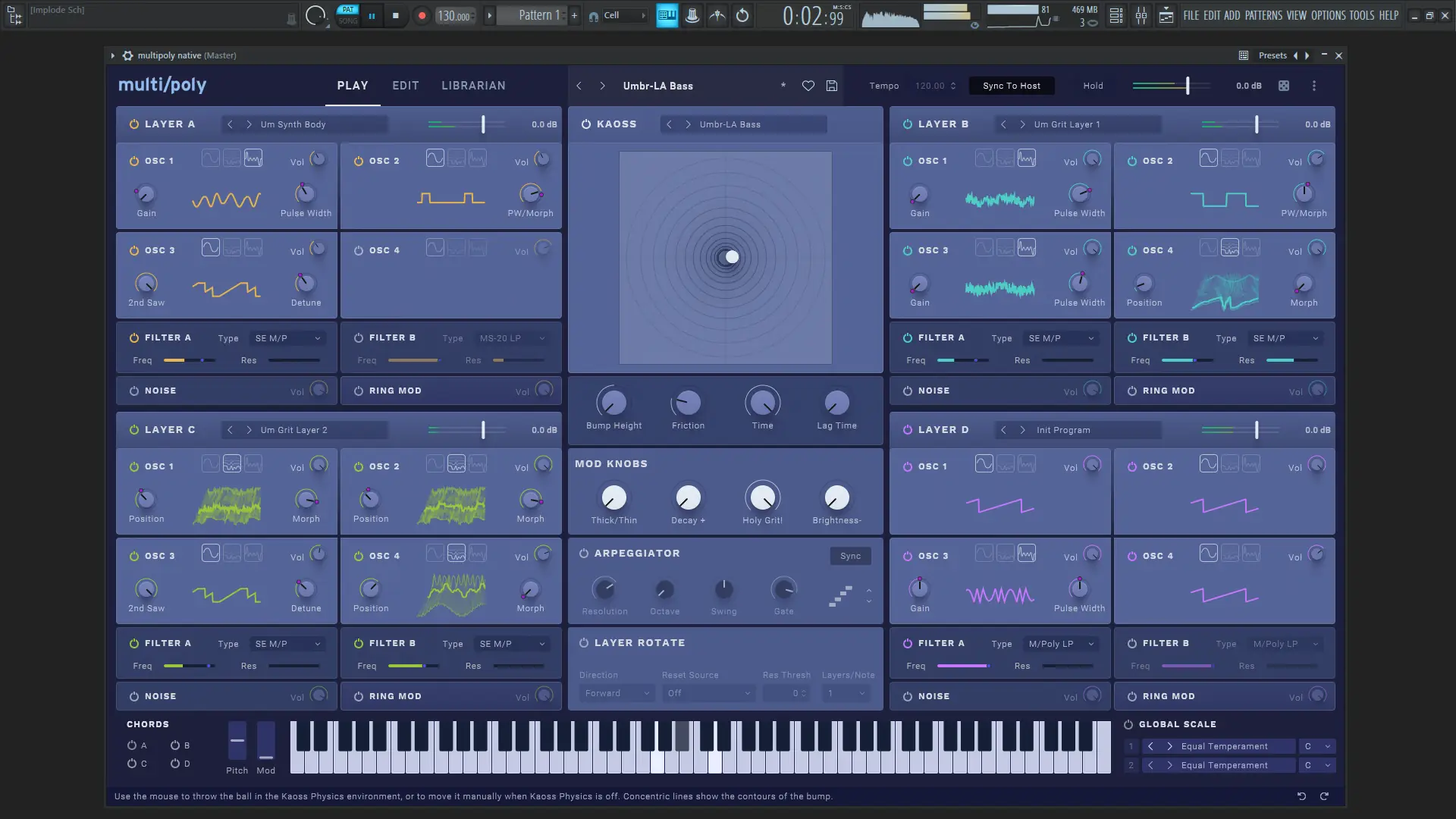 Программный интерфейс KORG - multi poly native 1.0.2 Standalone, VSTi 3, AAX (x64) [En]