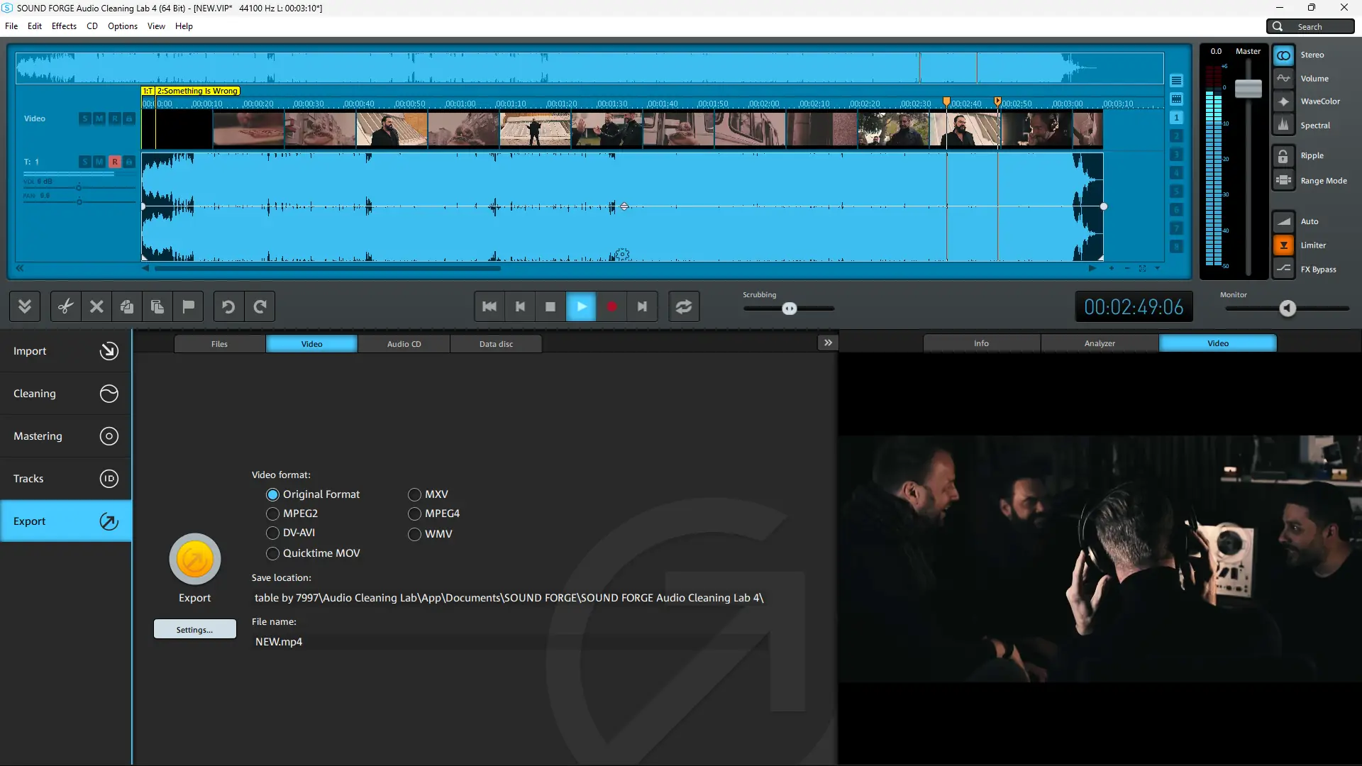 Программный интерфейс MAGIX SOUND FORGE Audio Cleaning Lab 4 26.0.0.23 (x64) Portable by 7997 [Multi]