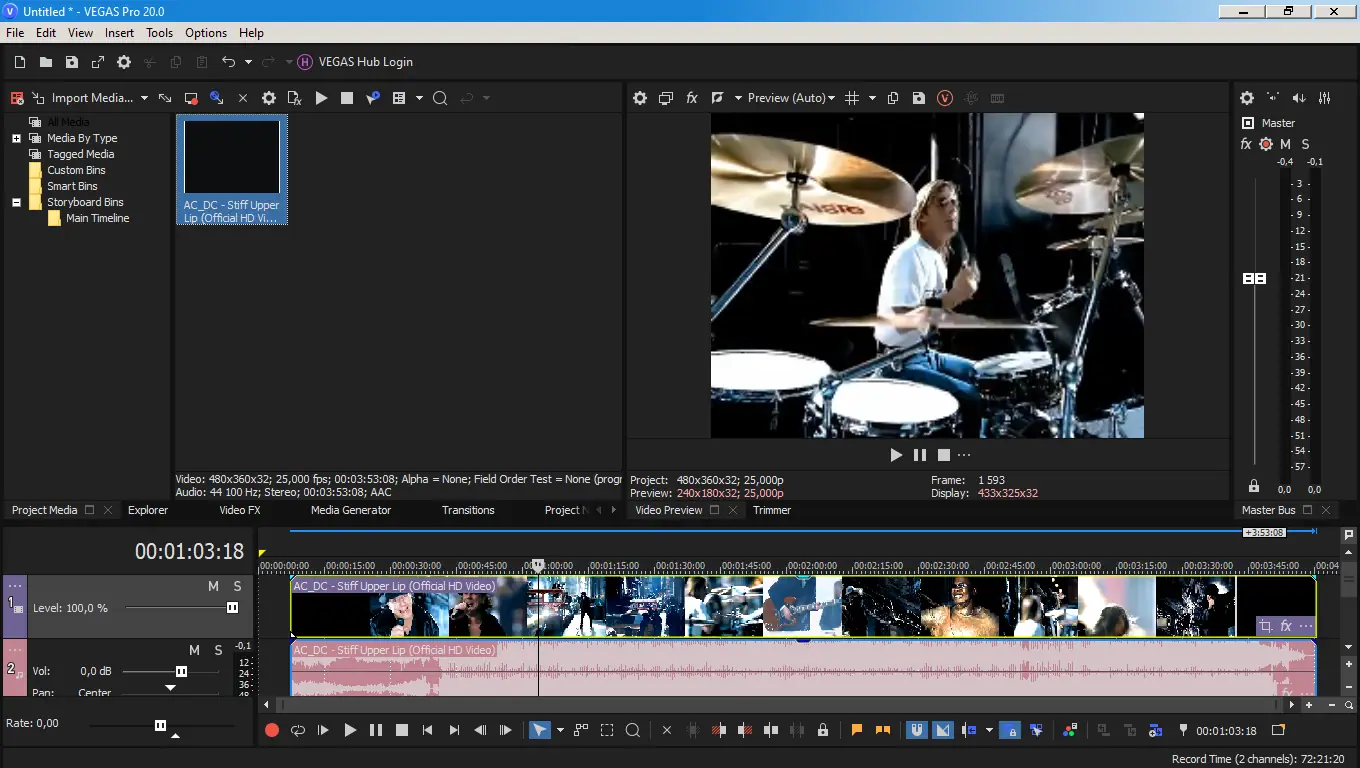 Программный интерфейс MAGIX Vegas Pro 20.0 Build 139 RePack by KpoJIuK [En]