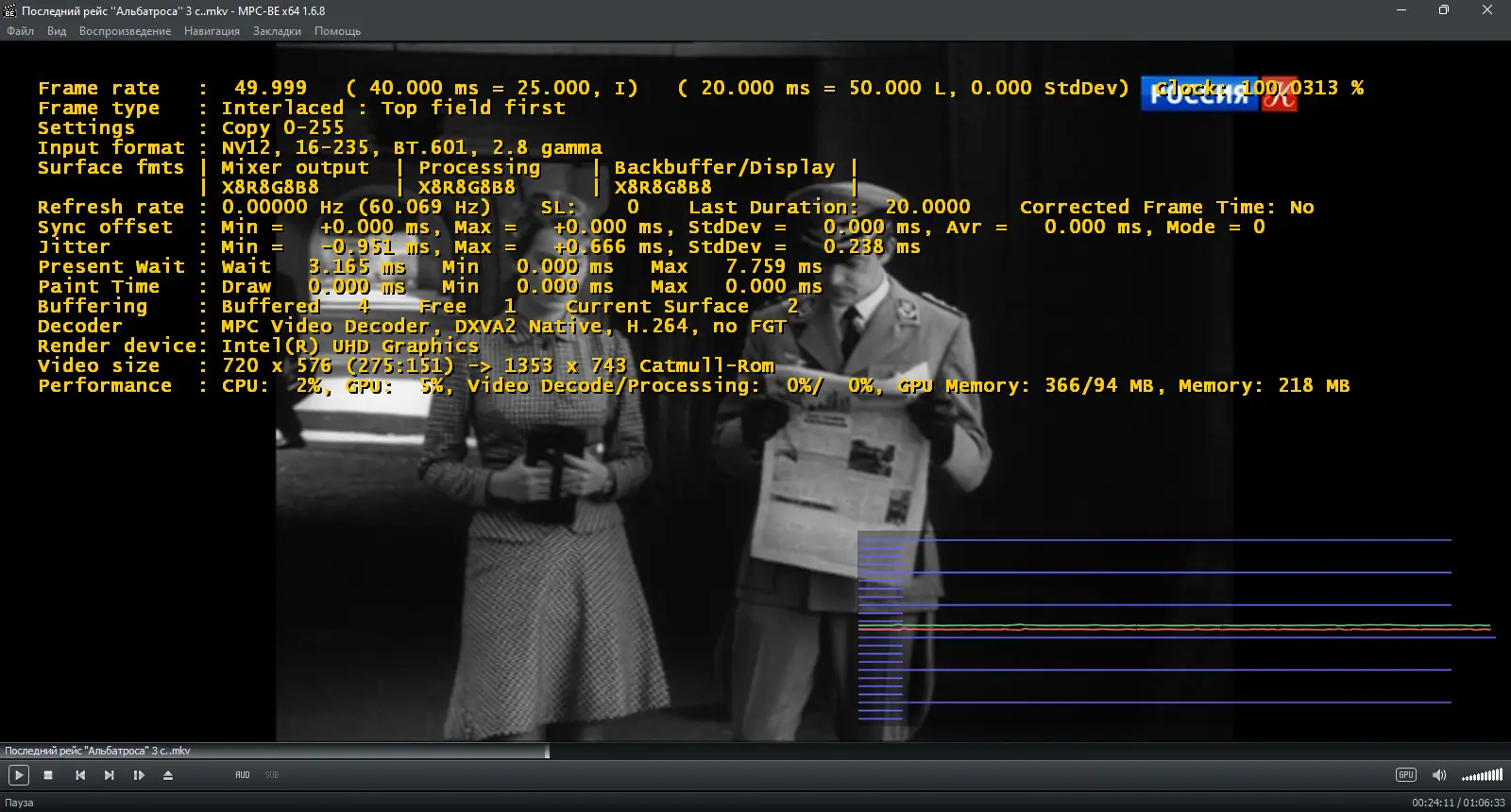Программный интерфейс Media Player Classic - Black Edition 1.6.8 Stable + Portable + Standalone Filters [Multi Ru]