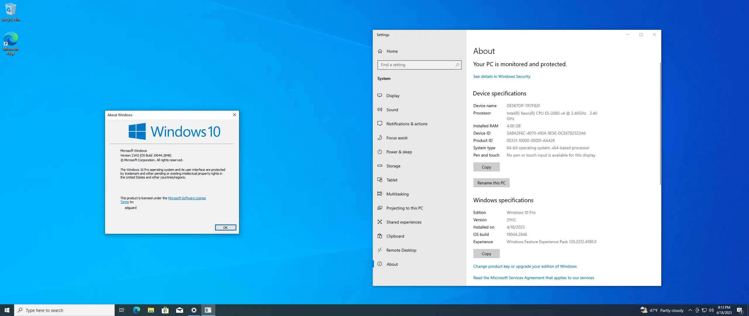 Программный интерфейс Microsoft Windows 10.0.19044.2846, Version 21H2 (Updated April 2023) - Оригинальные образы от Microsoft MSDN [En]