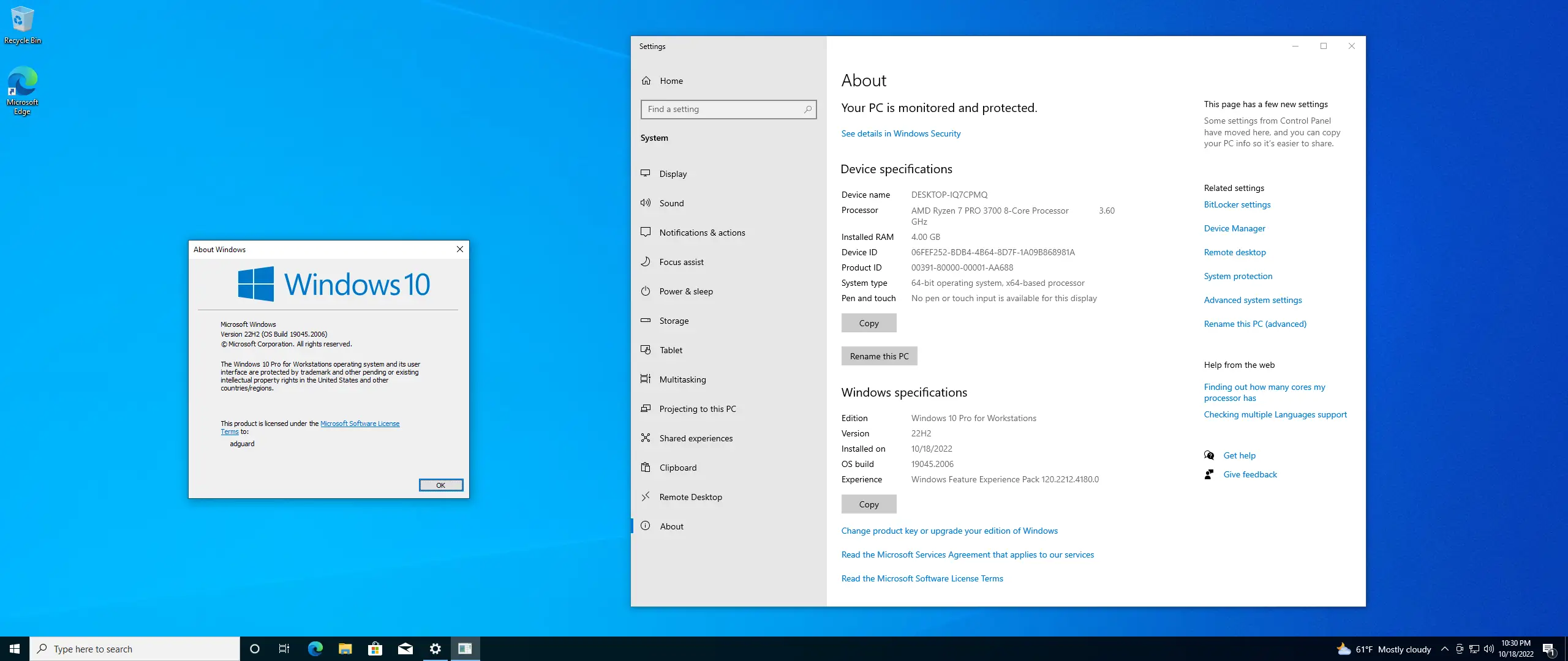 Программный интерфейс Microsoft Windows 10.0.19045.2006, Version 22H2 - Оригинальные образы от Microsoft MSDN [En]