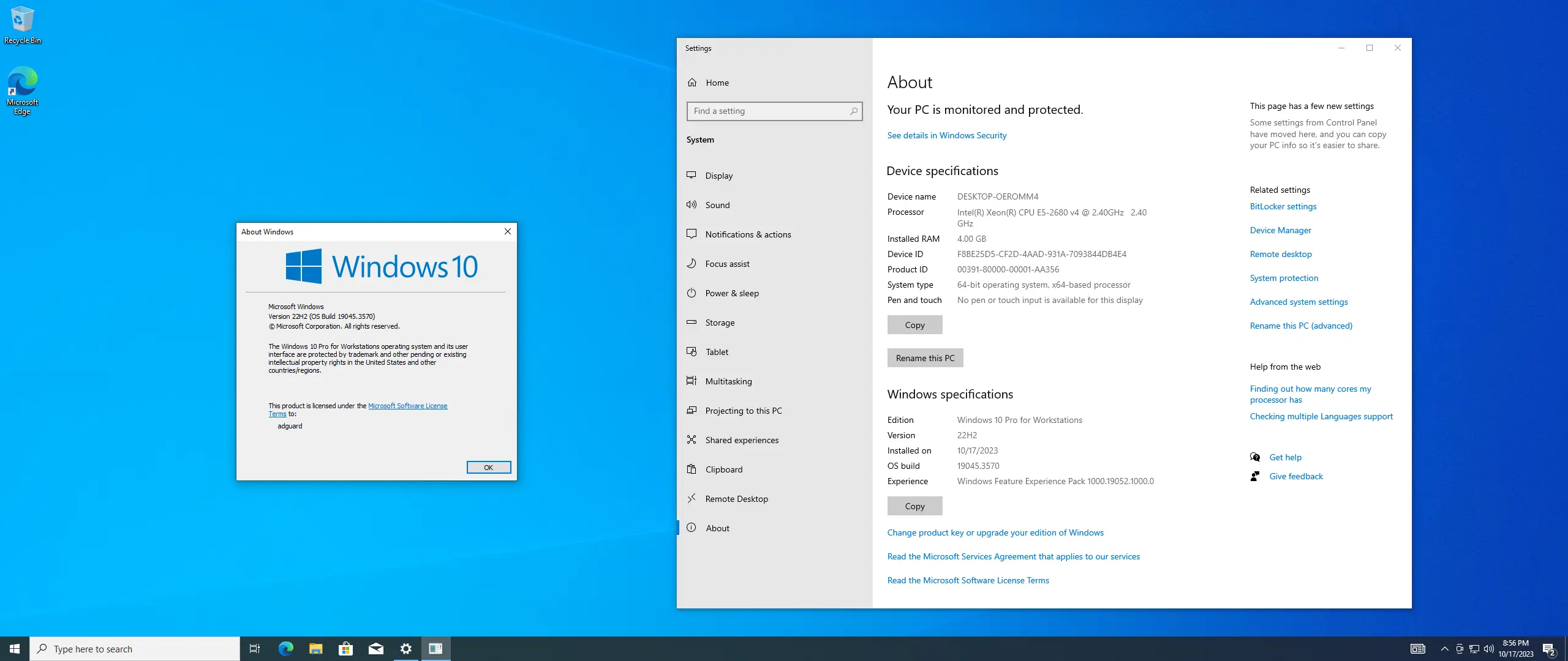 Программный интерфейс Microsoft Windows 10.0.19045.3570, Version 22H2 (Updated October 2023) - Оригинальные образы от Microsoft MSDN [En]