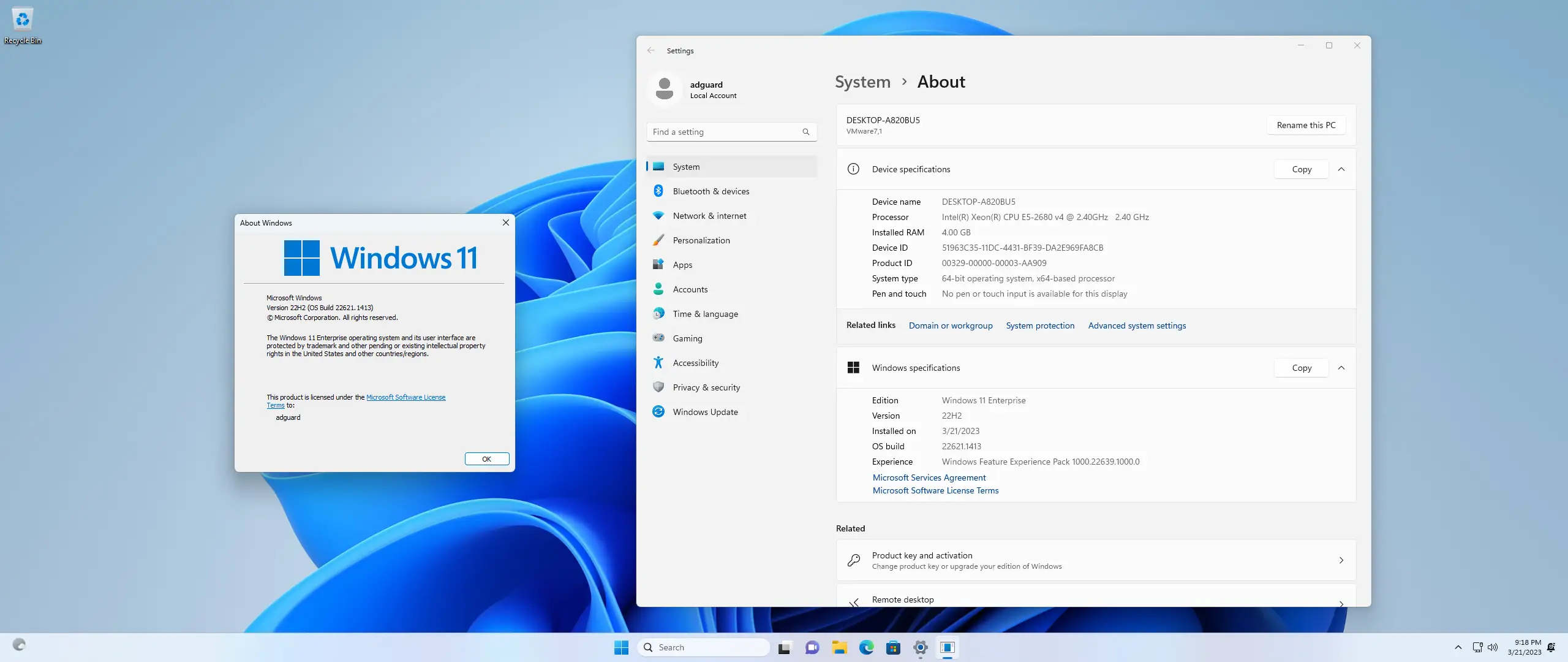 Программный интерфейс Microsoft Windows 11 [10.0.22621.1413], Version 22H2 (Updated March 2023) - Оригинальные образы от Microsoft MSDN [En]