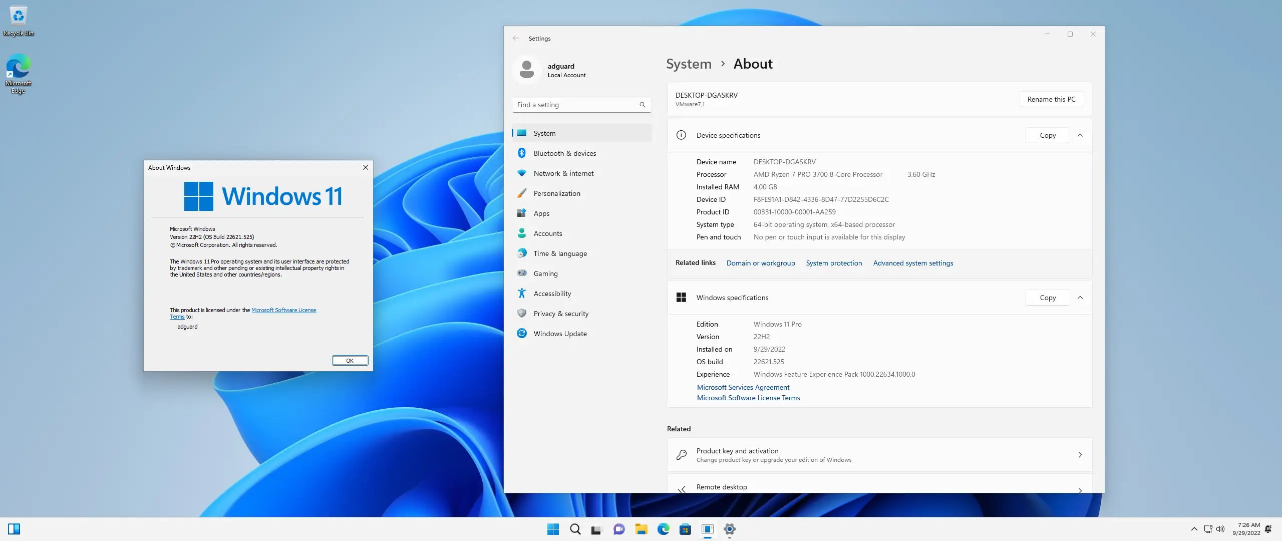 Программный интерфейс Microsoft Windows 11 [10.0.22621.525], Version 22H2 (Updated September 2022) - Оригинальные образы от Microsoft MSDN [En]