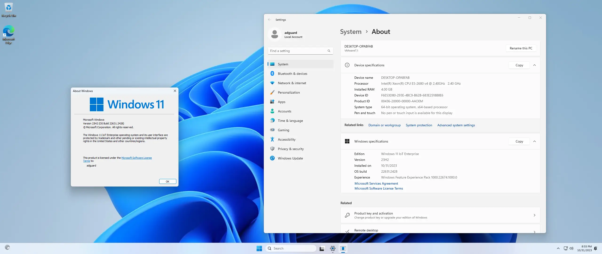 Программный интерфейс Microsoft Windows 11 IoT Enterprise [10.0.22631.2428], Version 23H2 - Оригинальные образы от Microsoft MSDN [En]