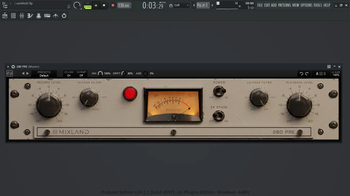 Программный интерфейс Mixland - 280 PRE 1.0.0 VST 3, AAX (x64) [En]