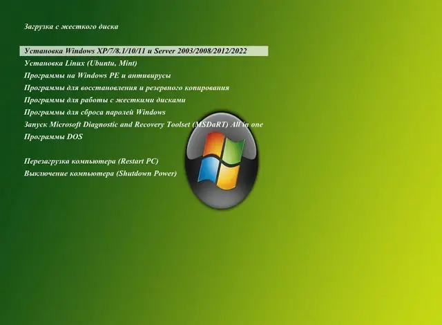 Программный интерфейс MultiBoot USB by Gamida 2023 14.05.2023 [Ru En]