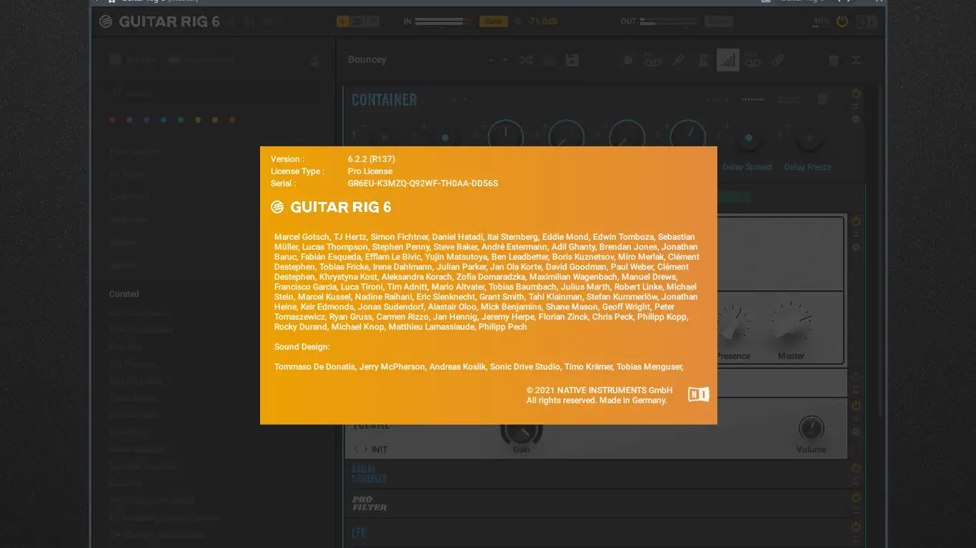 Программный интерфейс Native Instruments - Guitar Rig 6 Pro 6.2.2 STANDALONE, VST, AAX (x64) [En]
