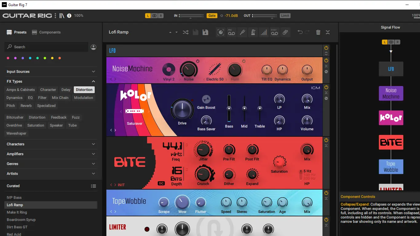 Программный интерфейс Native Instruments - Guitar Rig 7 v7.0.2 Standalone, VST 3, AAX (x64) [En]