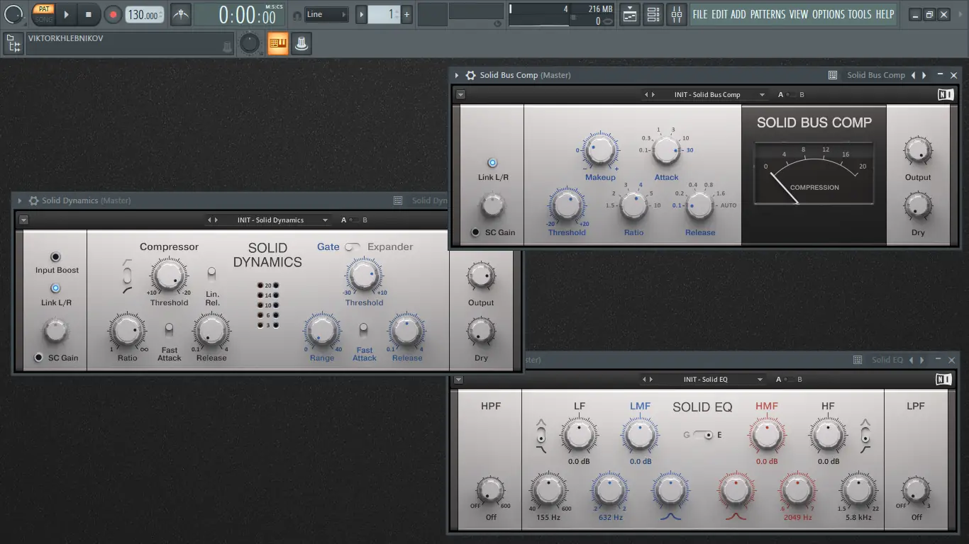 Программный интерфейс Native Instruments - Solid Mix Series 1.4.2 VST, VST3, AAX [En]