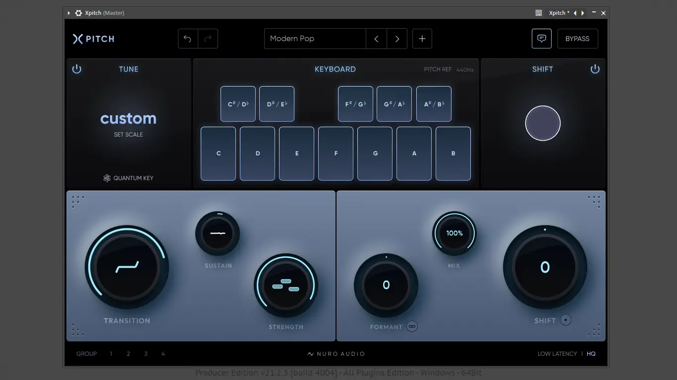 Программный интерфейс Nuro Audio - Xpitch 1.0.2 VST 3, AAX (x64) RePack by TCD [En]