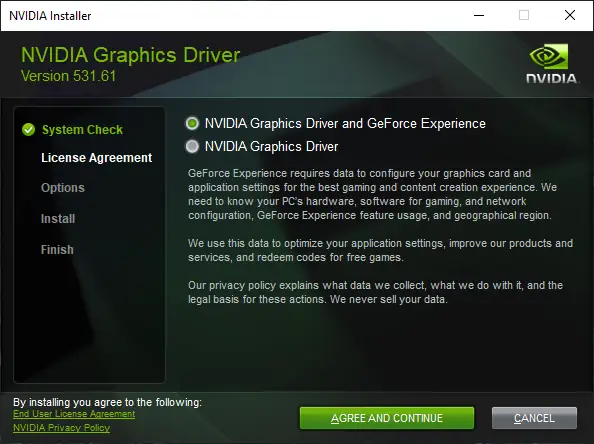 Программный интерфейс NVIDIA GeForce Desktop Game Ready 531.61 WHQL + DCH [Multi Ru]