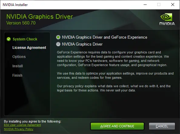 Программный интерфейс NVIDIA GeForce Desktop Game Ready 560.70 WHQL + DCH [Multi Ru]