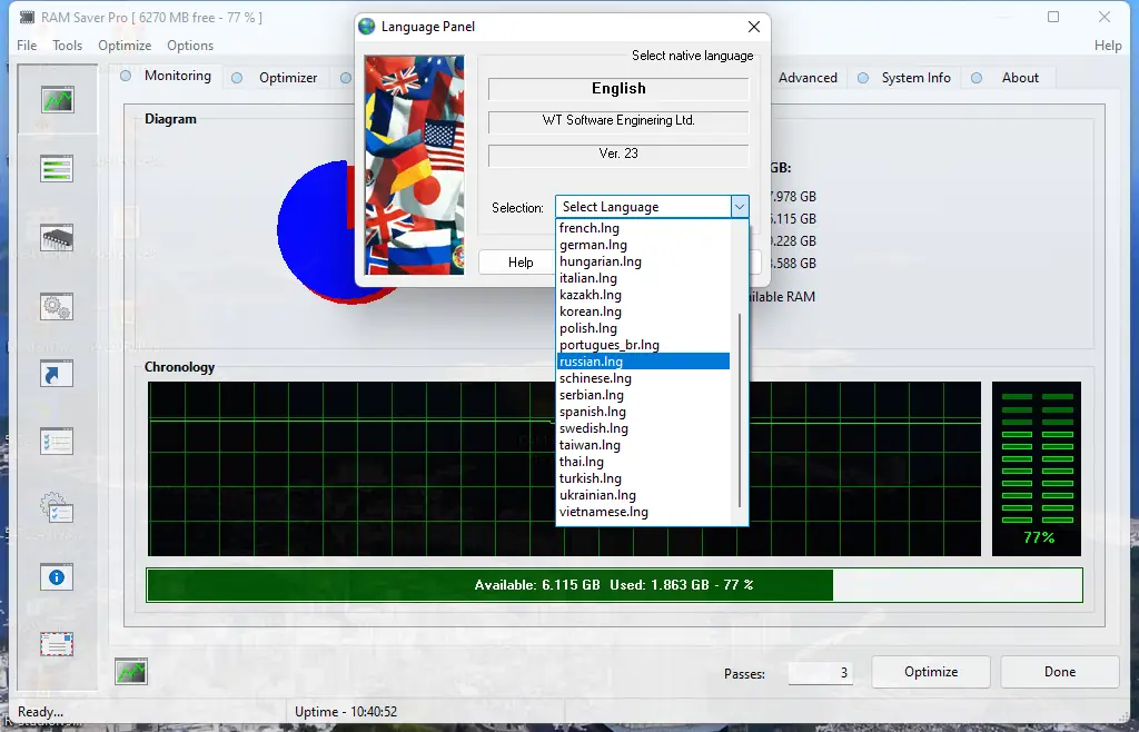 Программный интерфейс RAM Saver Professional 23.3 Portable by FC Portables [Multi Ru]