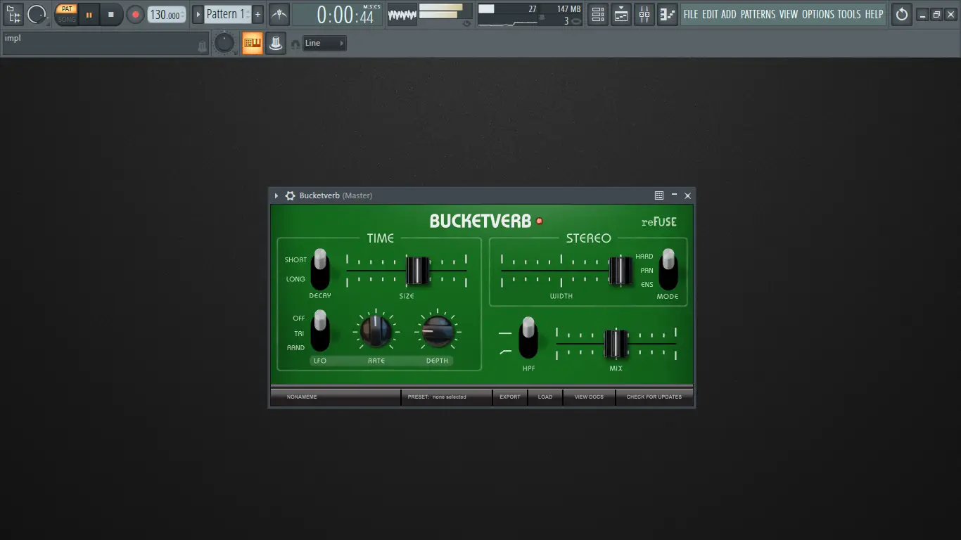 Программный интерфейс reFuse Software - Bucketverb 1.1.0 VST 3, AAX (x64) [En]