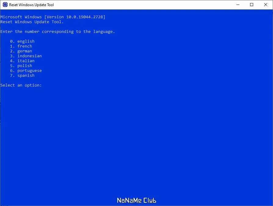 Программный интерфейс Reset Windows Update Tool 11.1.0 Portable [Multi]