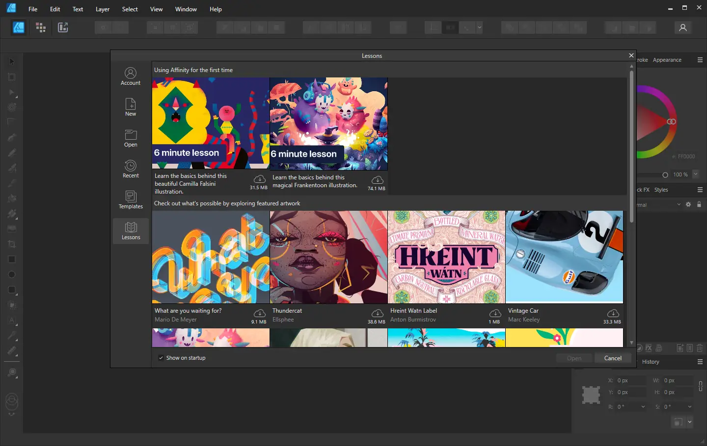 Программный интерфейс Serif Affinity Designer 2.4.2.2371 RePack by KpoJIuK [Multi]