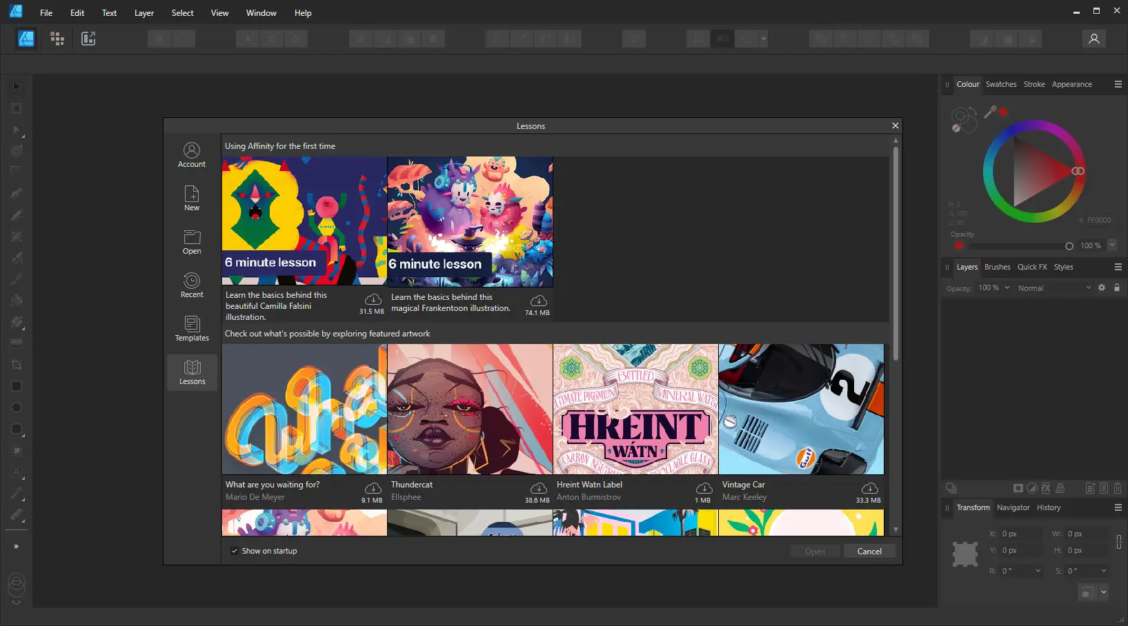 Программный интерфейс Serif Affinity Designer 2.5.5.2636 Portable by 7997 [Multi]