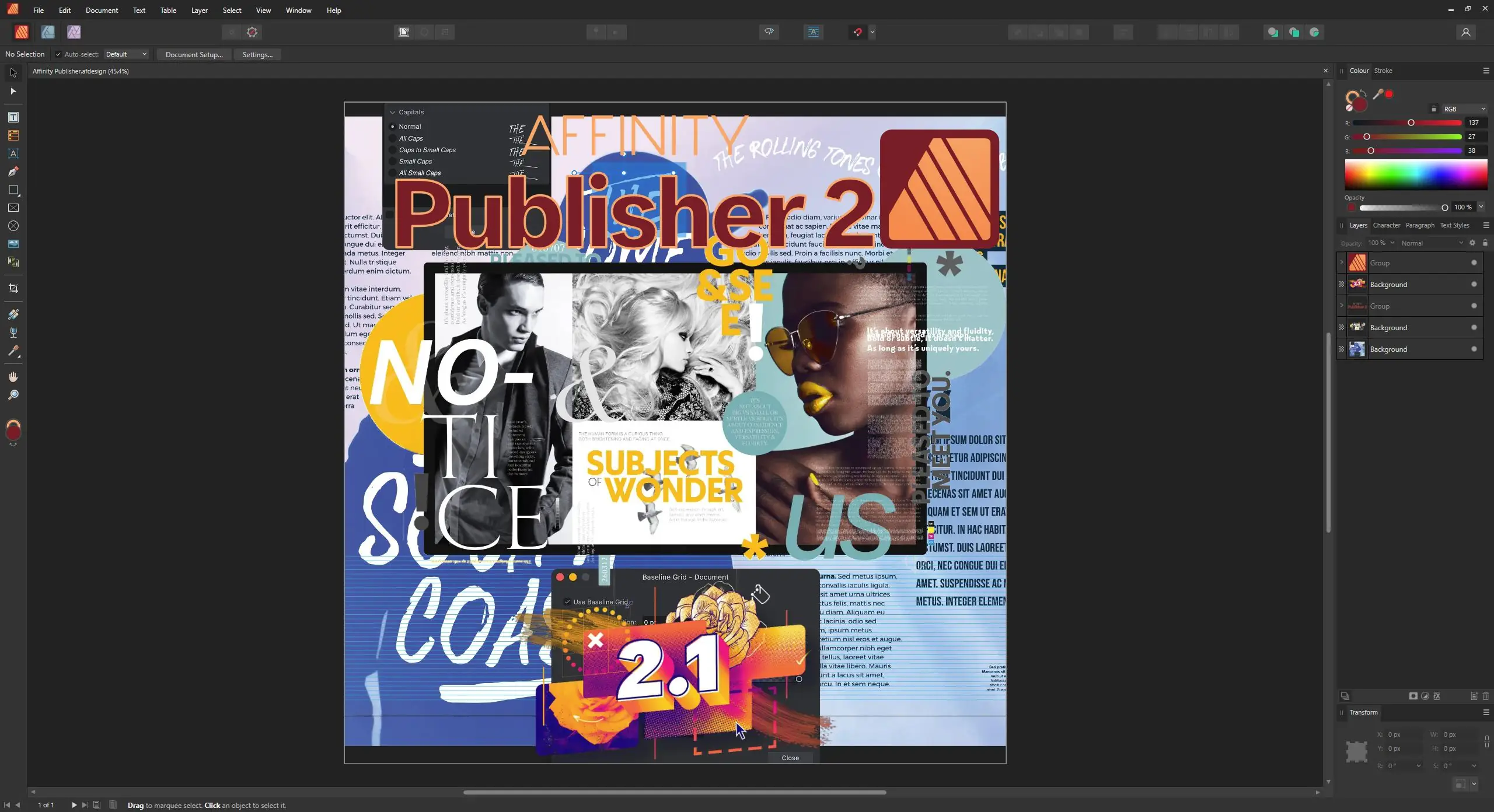 Программный интерфейс Serif Affinity Publisher 2.1.1.1847 RePack by AlekseyPopovv [Multi]