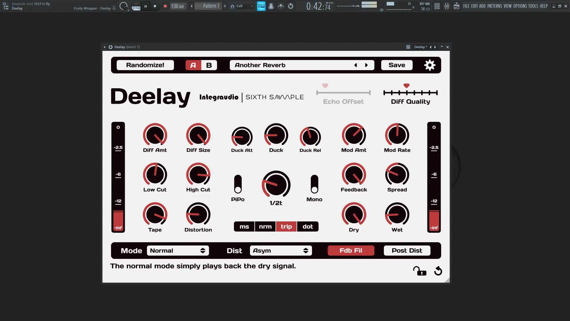 Программный интерфейс Sixth Sample & Integraudio - Deelay 1.3.1 VST 3, AAX [En]