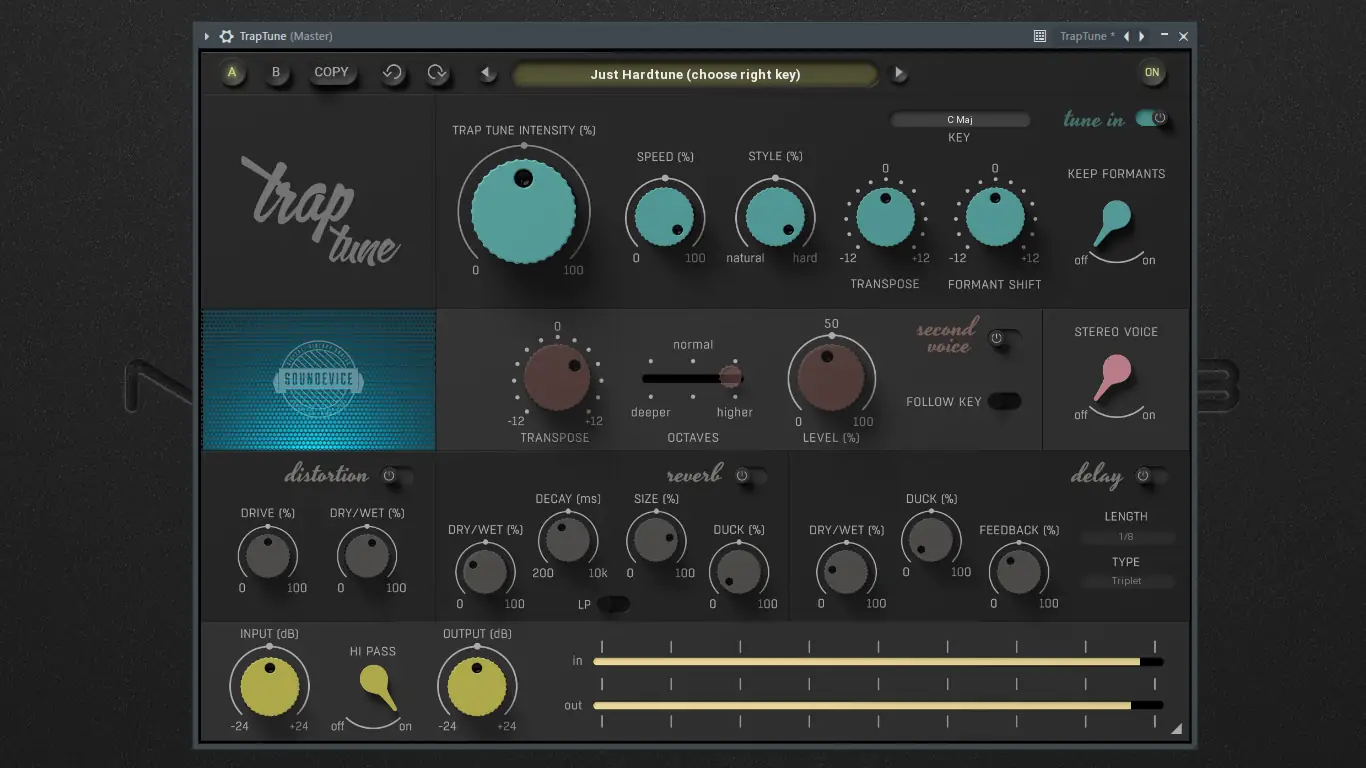 Программный интерфейс Soundevice Digital - TrapTune 1.3.0 VST, VST3, AAX RePack by TCD [En]