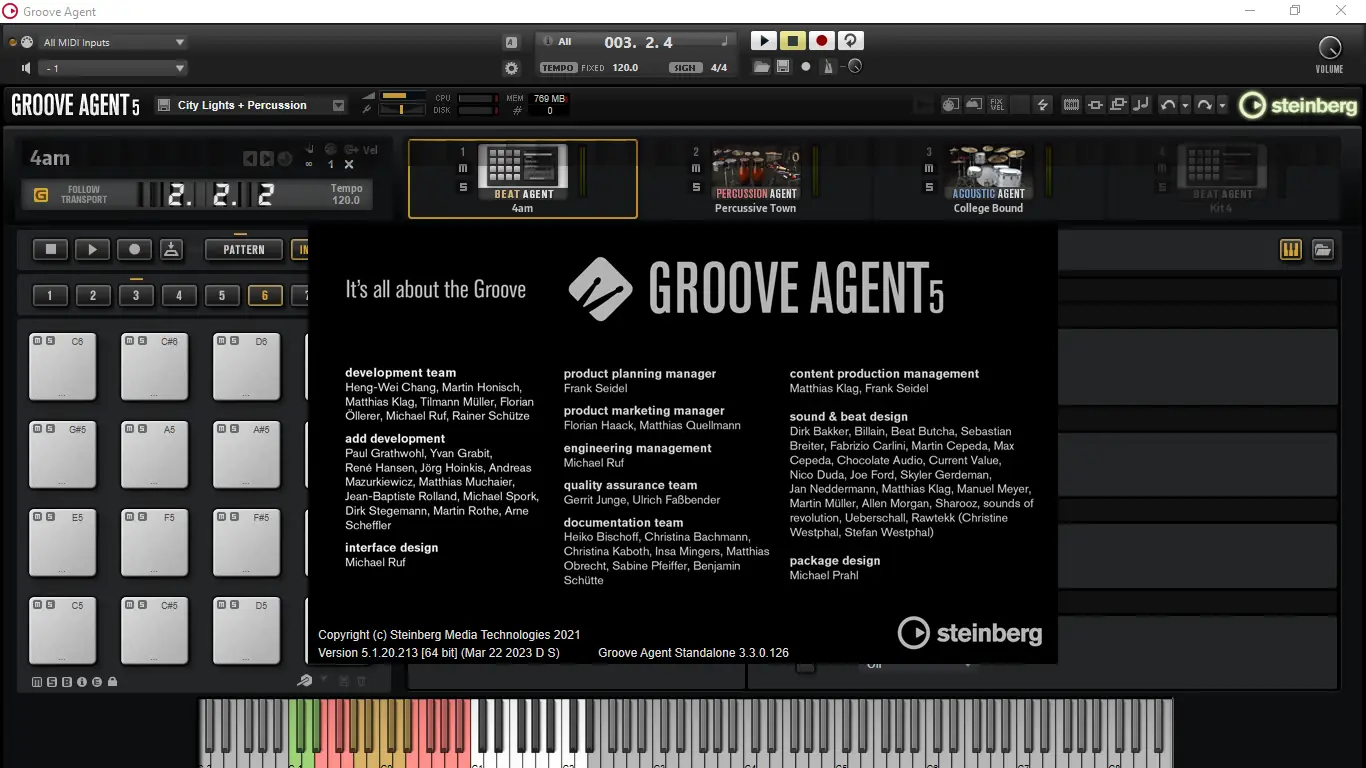 Программный интерфейс Steinberg - Groove Agent 5 5.1.20 STANDALONE, VSTi 3, AAX (x64) + Content [En]