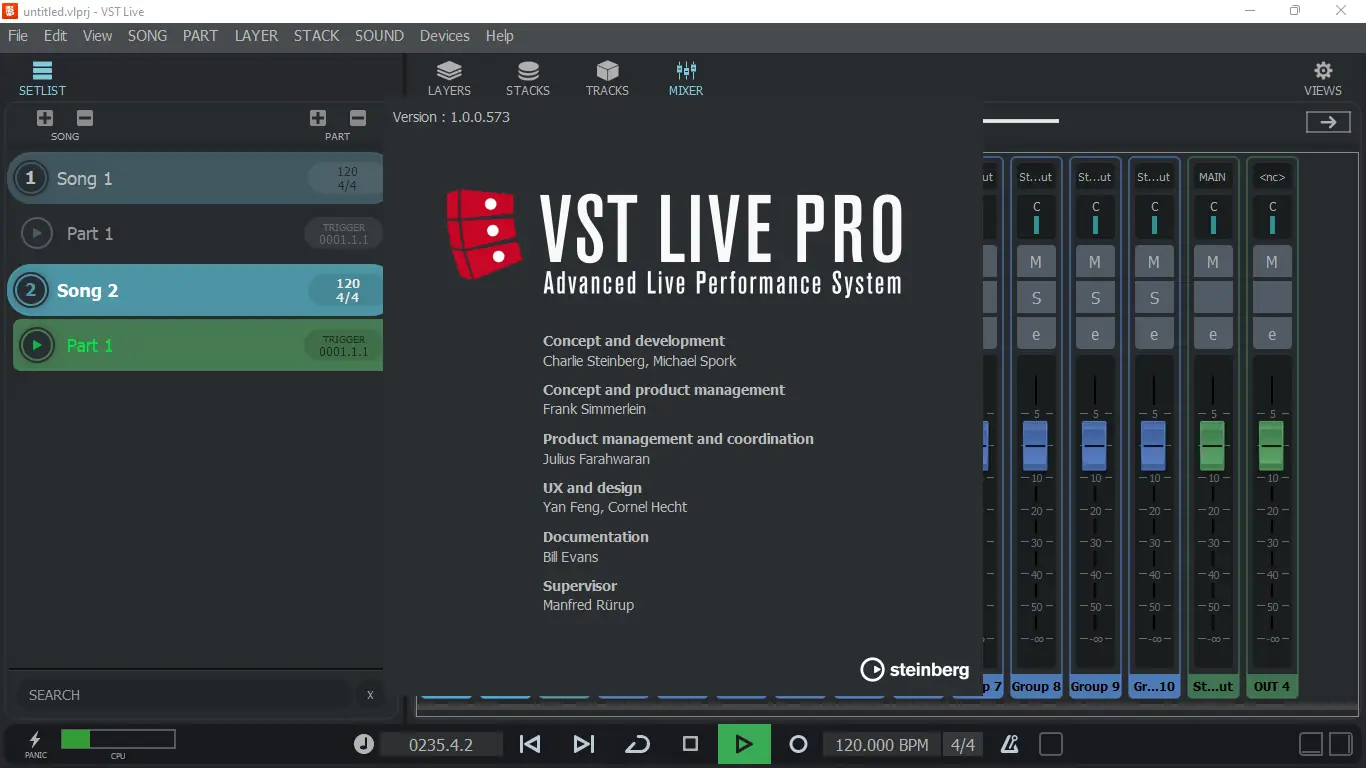 Программный интерфейс Steinberg - VST Live Pro 1.0.0 (x64) [En]