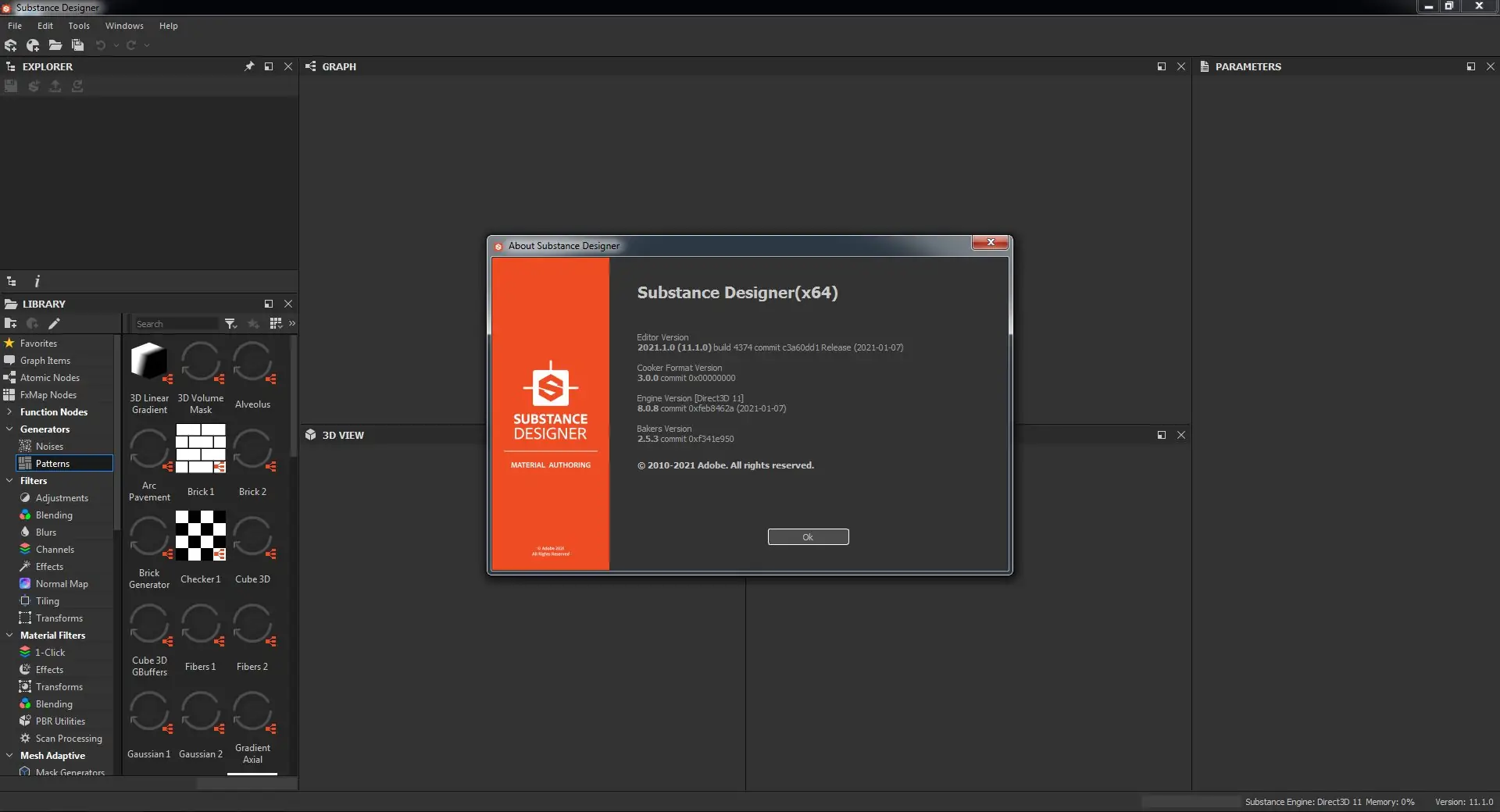Программный интерфейс Substance Designer 2021.1.0 (11.1.0) Build 4374 [Multi]