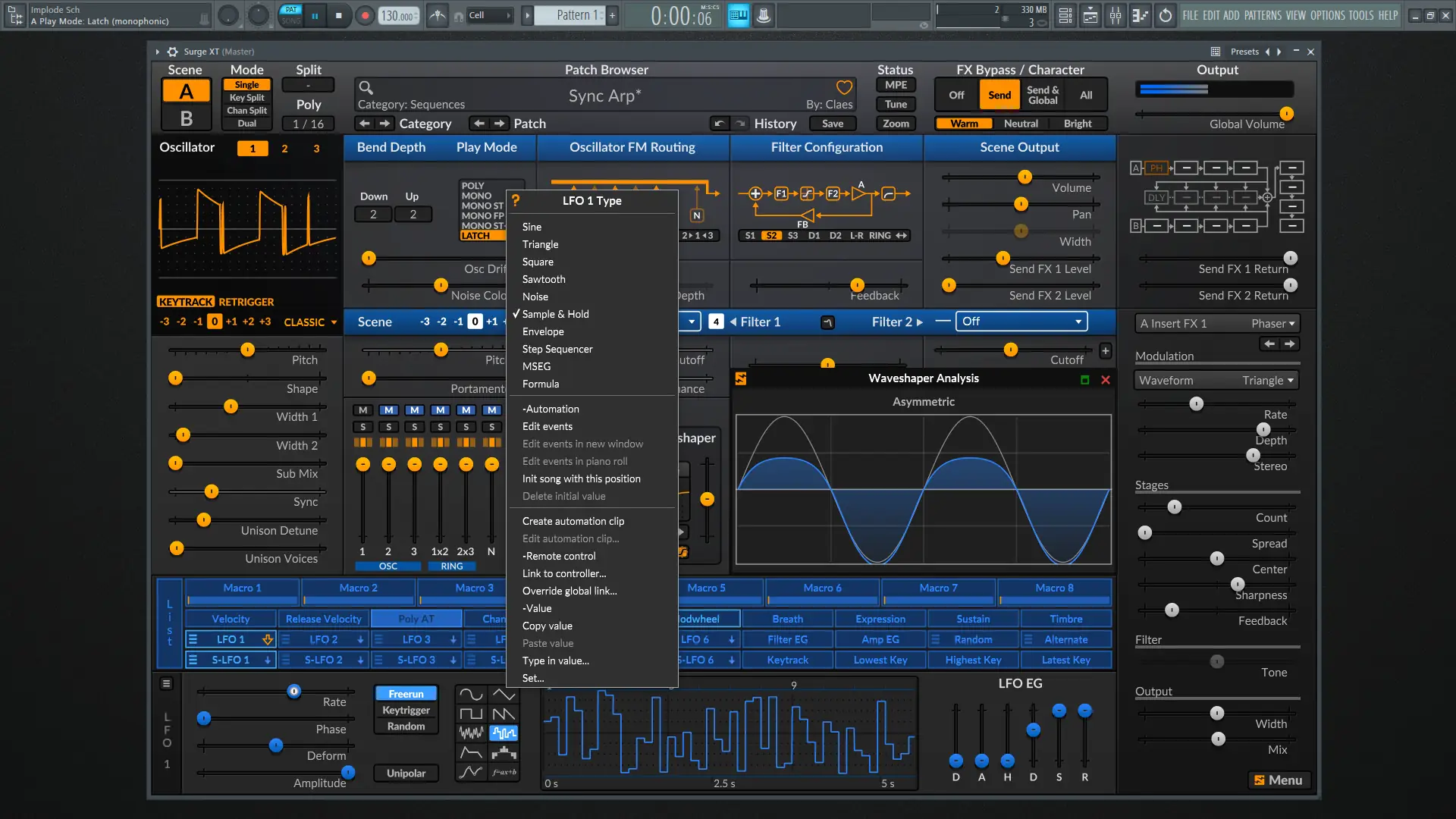 Программный интерфейс Surge XT 1.2.3 Standalone, CLAP, VSTi 3 [En]