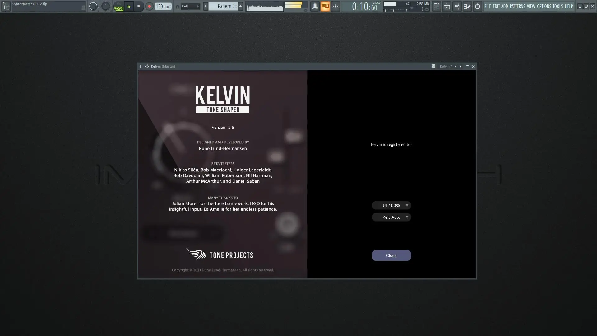 Программный интерфейс Tone Projects - Kelvin 1.5.0 VST 3, AAX (x86 x64) [En]