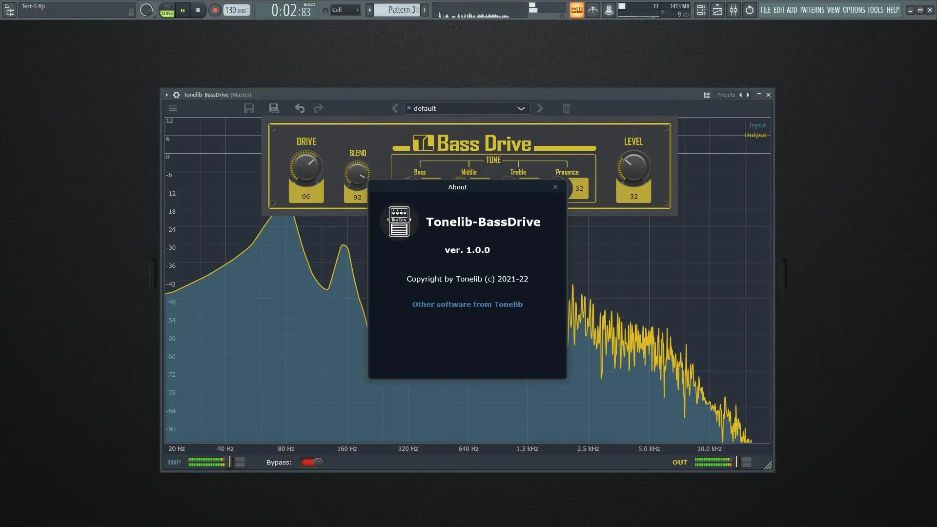 Программный интерфейс ToneLib - BassDrive 1.0.0 Standalone, VST, VST 3 (x64) [En]