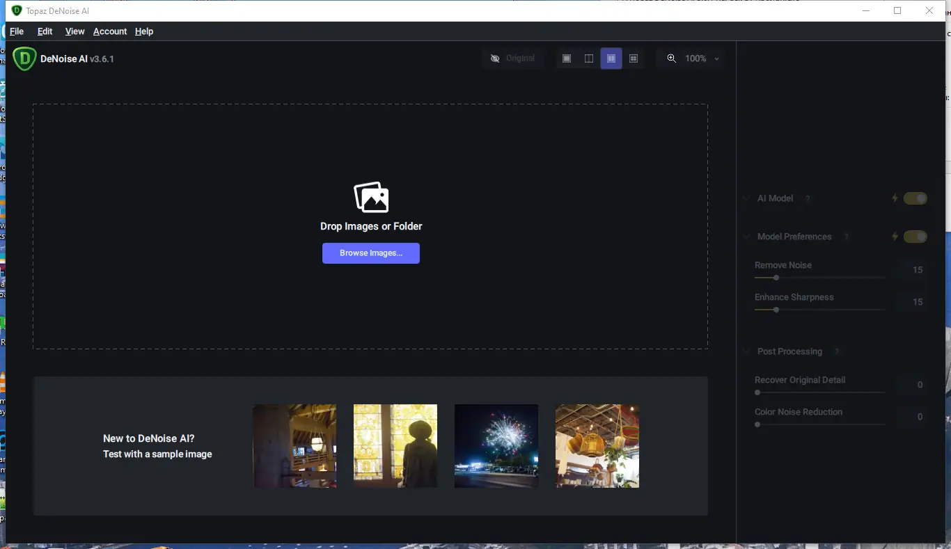 Программный интерфейс Topaz DeNoise AI 3.6.1 RePack by KpoJIuK [En]