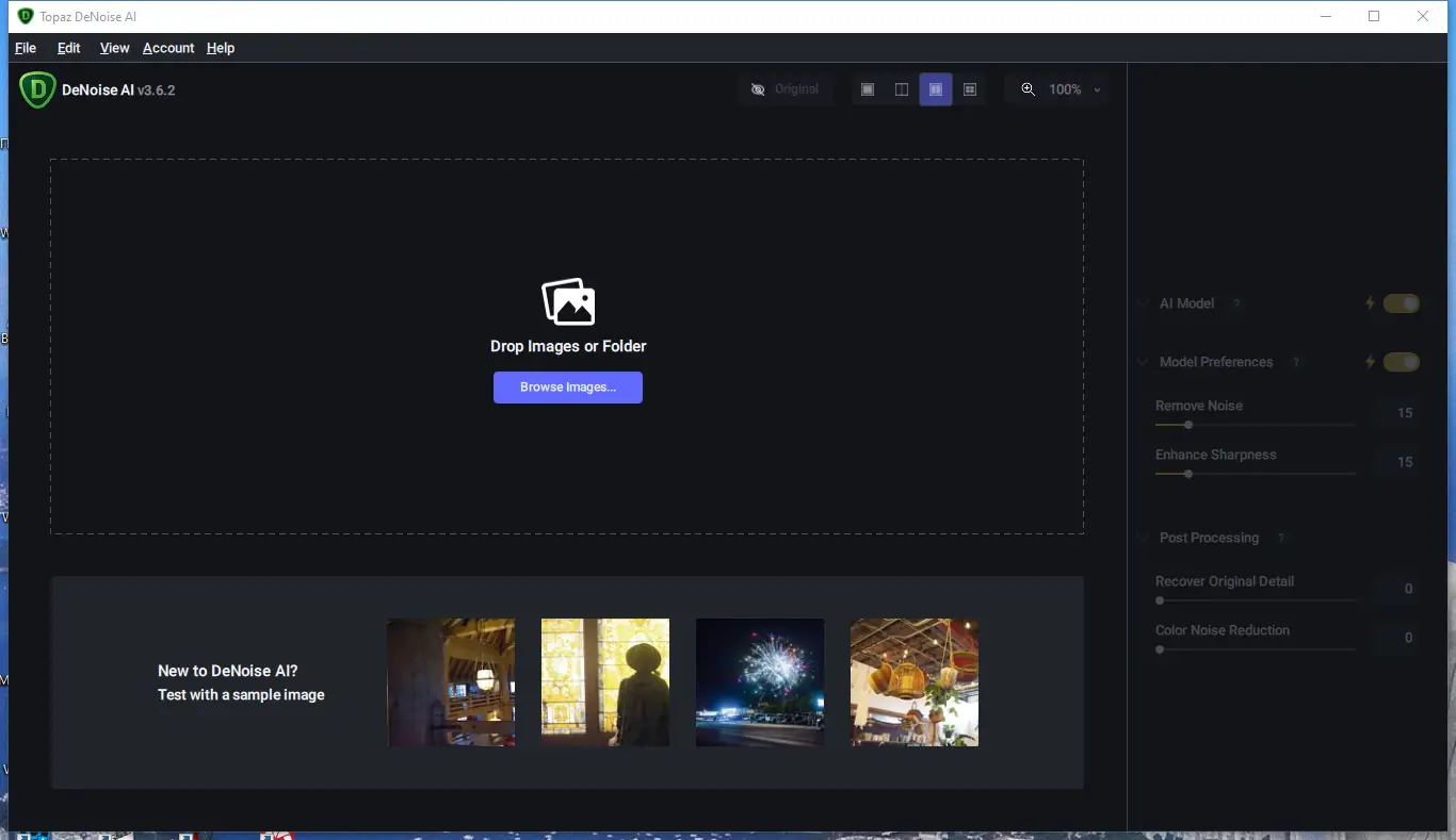 Программный интерфейс Topaz DeNoise AI 3.6.2 RePack (& Portable) by elchupacabra [En]
