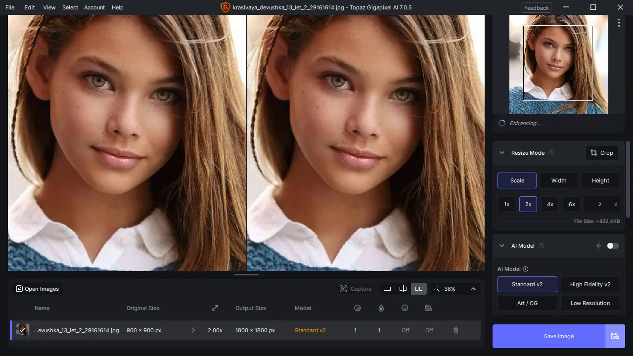 Программный интерфейс Topaz Gigapixel AI 7.0.5 RePack (& Portable) by TryRooM [En]