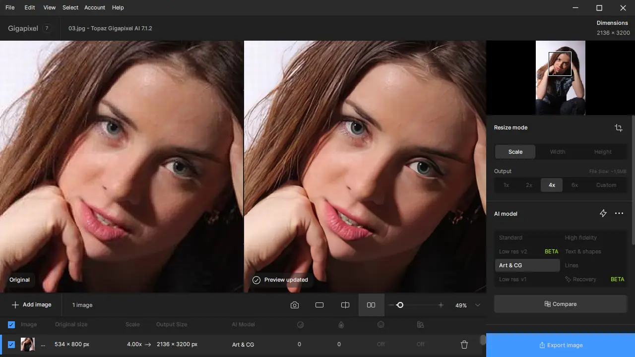 Программный интерфейс Topaz Gigapixel AI 7.1.2 (x64) + All Models Portable by FC Portables [En]