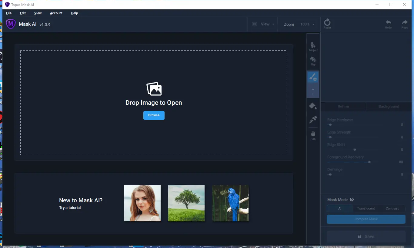 Программный интерфейс Topaz Mask AI 1.3.9 RePack (& Portable) by KpoJIuK [En]