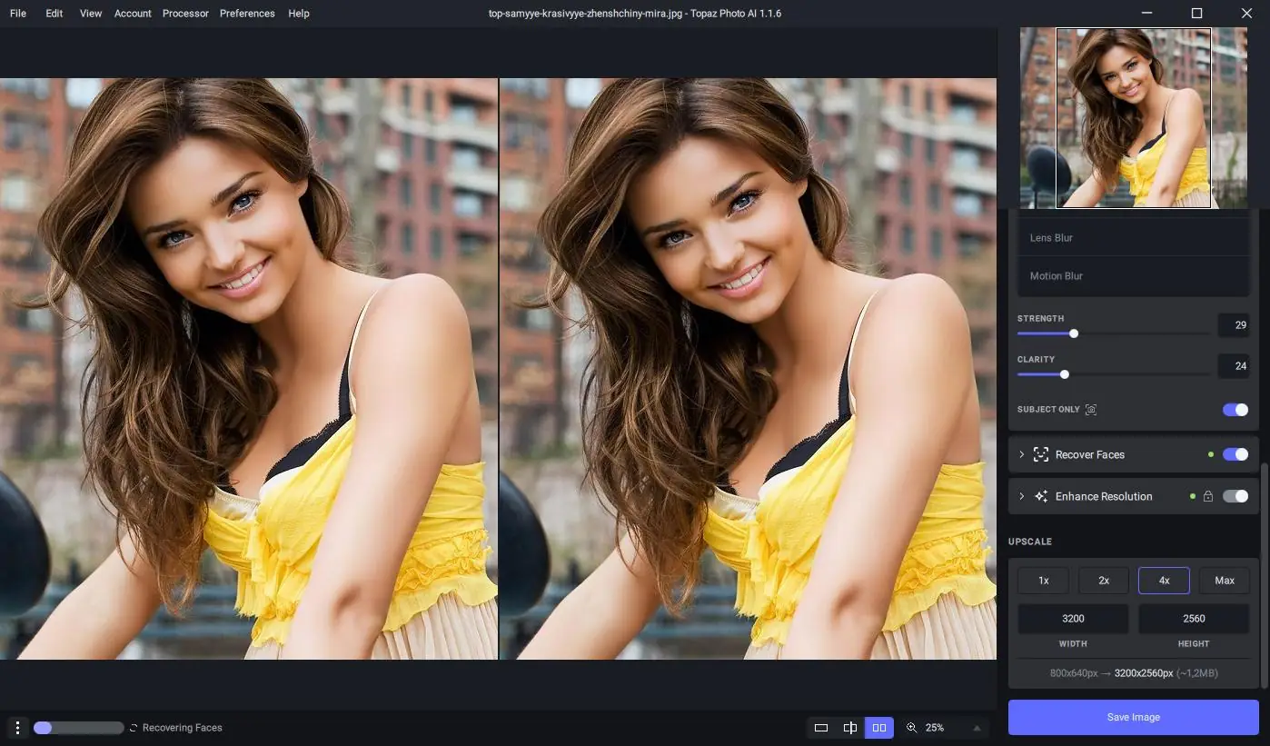 Программный интерфейс Topaz Photo AI 1.1.6 RePack by KpoJIuK [En]