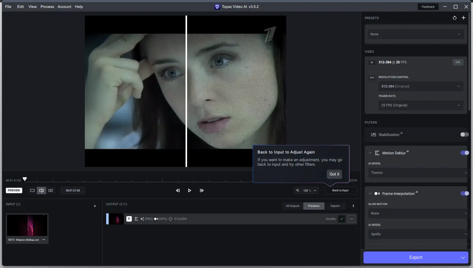 Программный интерфейс Topaz Video AI 3.5.2 RePack (& Portable) by elchupacabra [En]